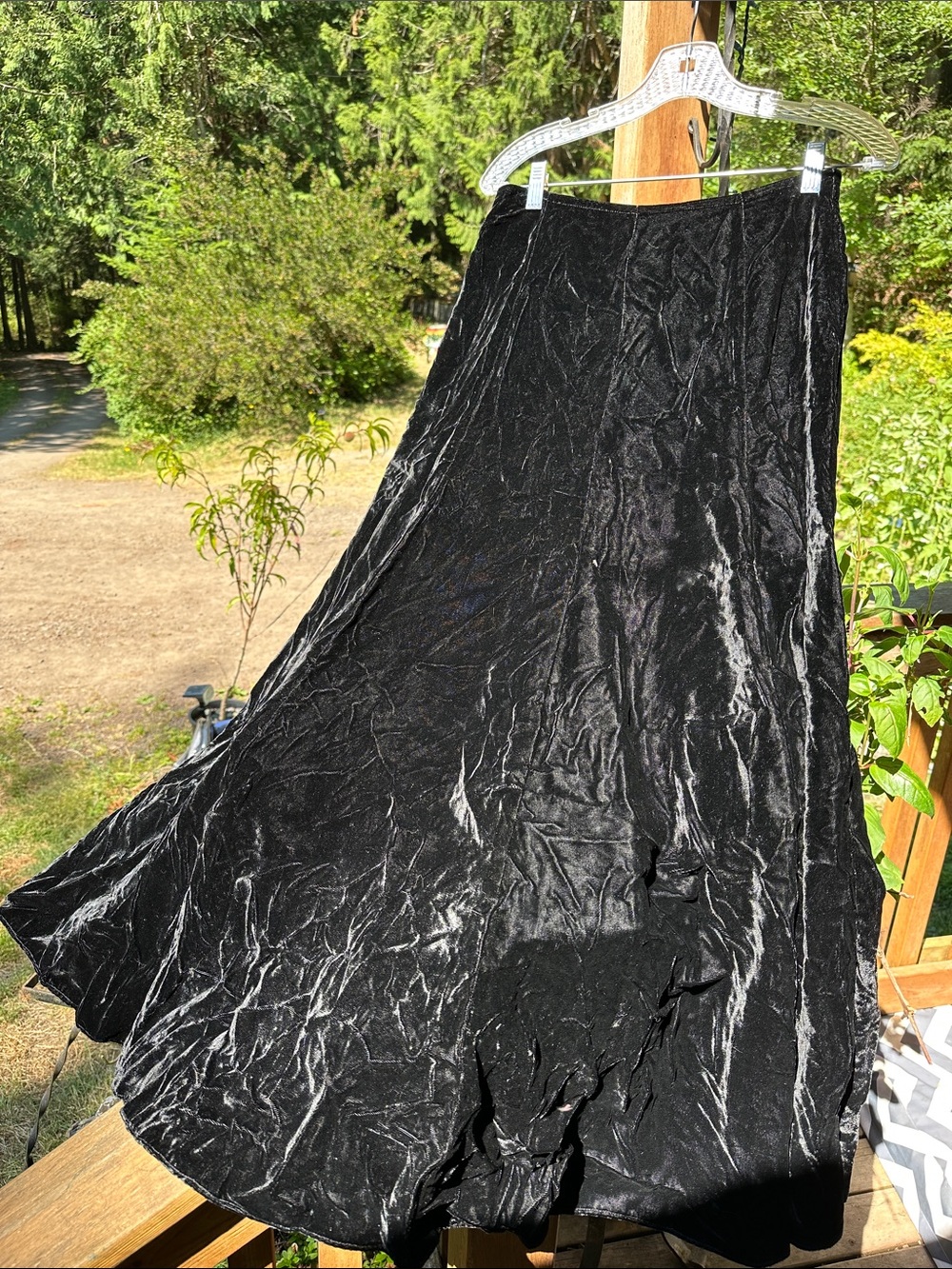 Double D Ranch Black Velvet vintage skirt
Perfect condition